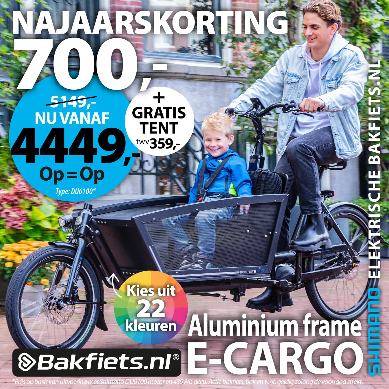 elektrische cargobike shadow steps