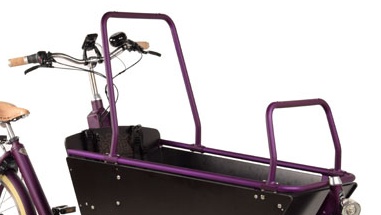 Safety rolbeugel op lange cruiser bakfiets