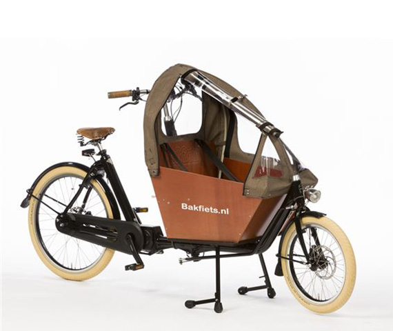 Tent cargobike short all-open Tweed