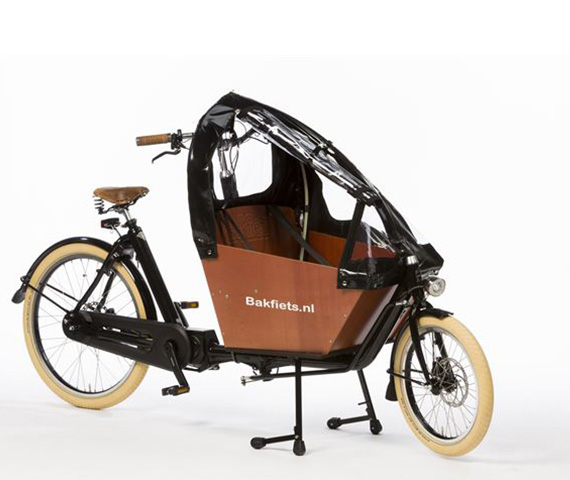 Tent cargobike short all-open